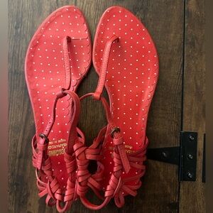 Moschino Cheap & Chic thong sandals knotted cage design at the ankle